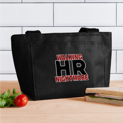 WALKING HR NIGHTMARE Recycled Insulated Lunch Bag - black
