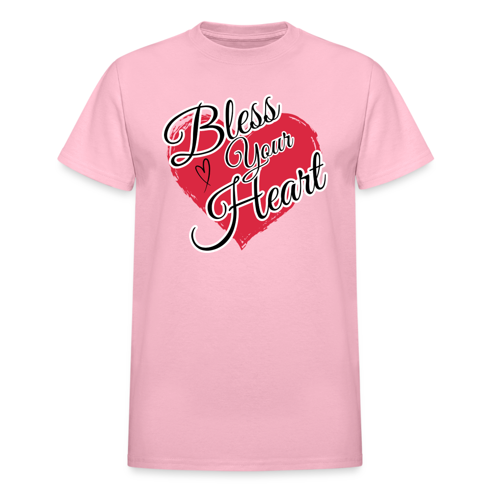 BLESS YOUR HEART Gildan Ultra Cotton Adult T-Shirt - light pink