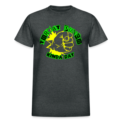 THROAT PUNCH Gildan Ultra Cotton Adult T-Shirt - deep heather