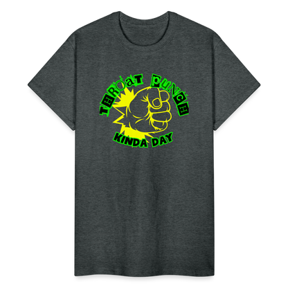 THROAT PUNCH Gildan Ultra Cotton Adult T-Shirt - deep heather