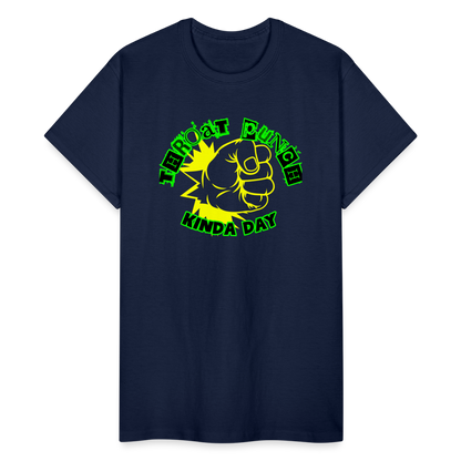 THROAT PUNCH Gildan Ultra Cotton Adult T-Shirt - navy