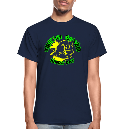 THROAT PUNCH Gildan Ultra Cotton Adult T-Shirt - navy