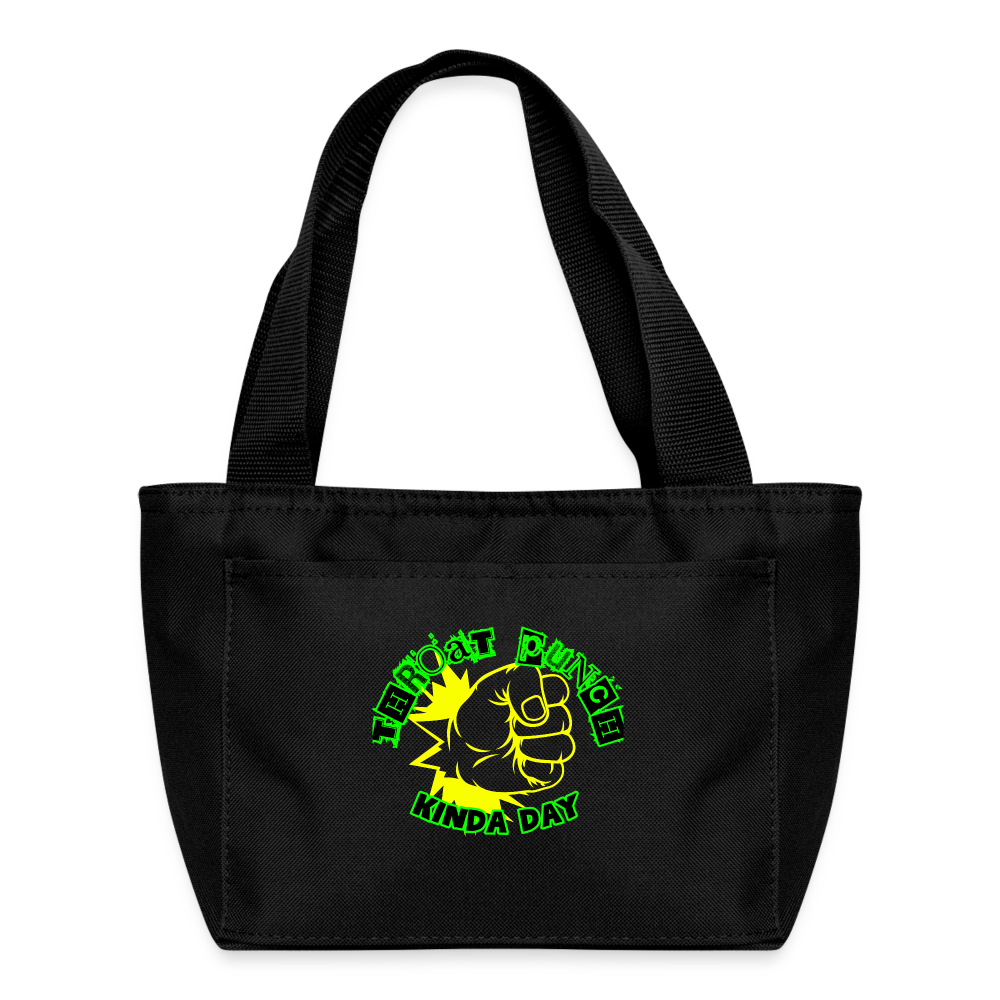 THROAT PUNCH Recycled Insulated Lunch Bag - black