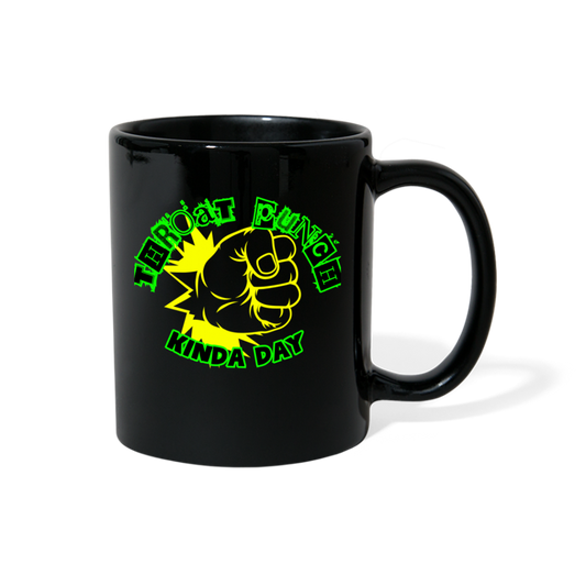 THROAT PUNCH Full Color Mug - black