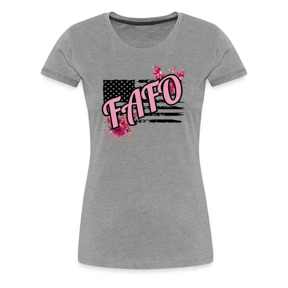 FAFO ROSES Women’s Premium T-Shirt - heather gray