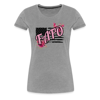 FAFO ROSES Women’s Premium T-Shirt - heather gray