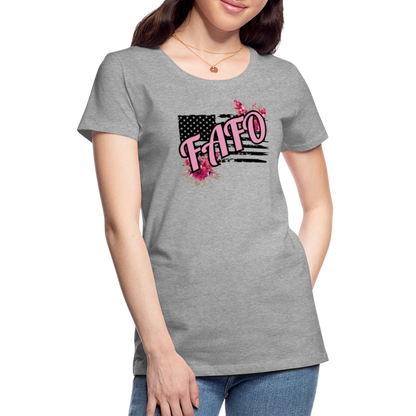 FAFO ROSES Women’s Premium T-Shirt - heather gray