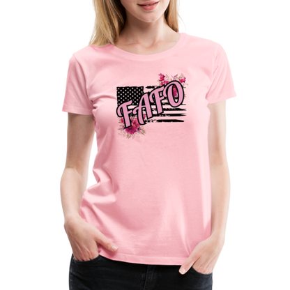 FAFO ROSES Women’s Premium T-Shirt - pink