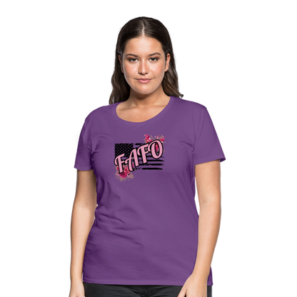 FAFO ROSES Women’s Premium T-Shirt - purple