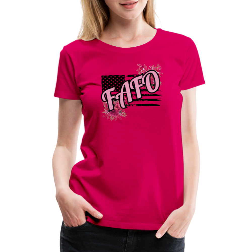 FAFO ROSES Women’s Premium T-Shirt - dark pink