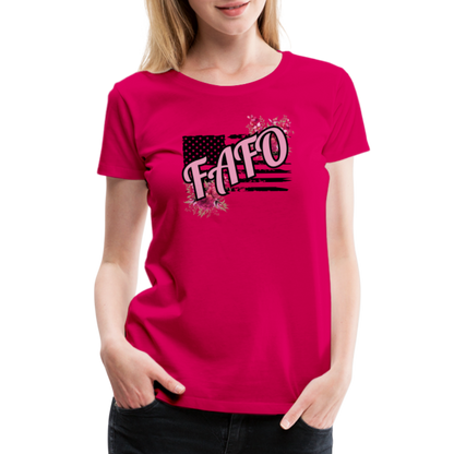 FAFO ROSES Women’s Premium T-Shirt - dark pink
