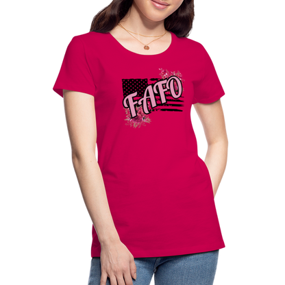 FAFO ROSES Women’s Premium T-Shirt - dark pink