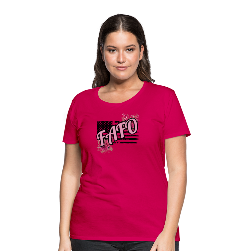 FAFO ROSES Women’s Premium T-Shirt - dark pink