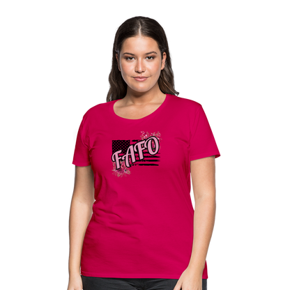 FAFO ROSES Women’s Premium T-Shirt - dark pink