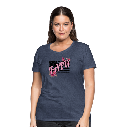 FAFO ROSES Women’s Premium T-Shirt - heather blue