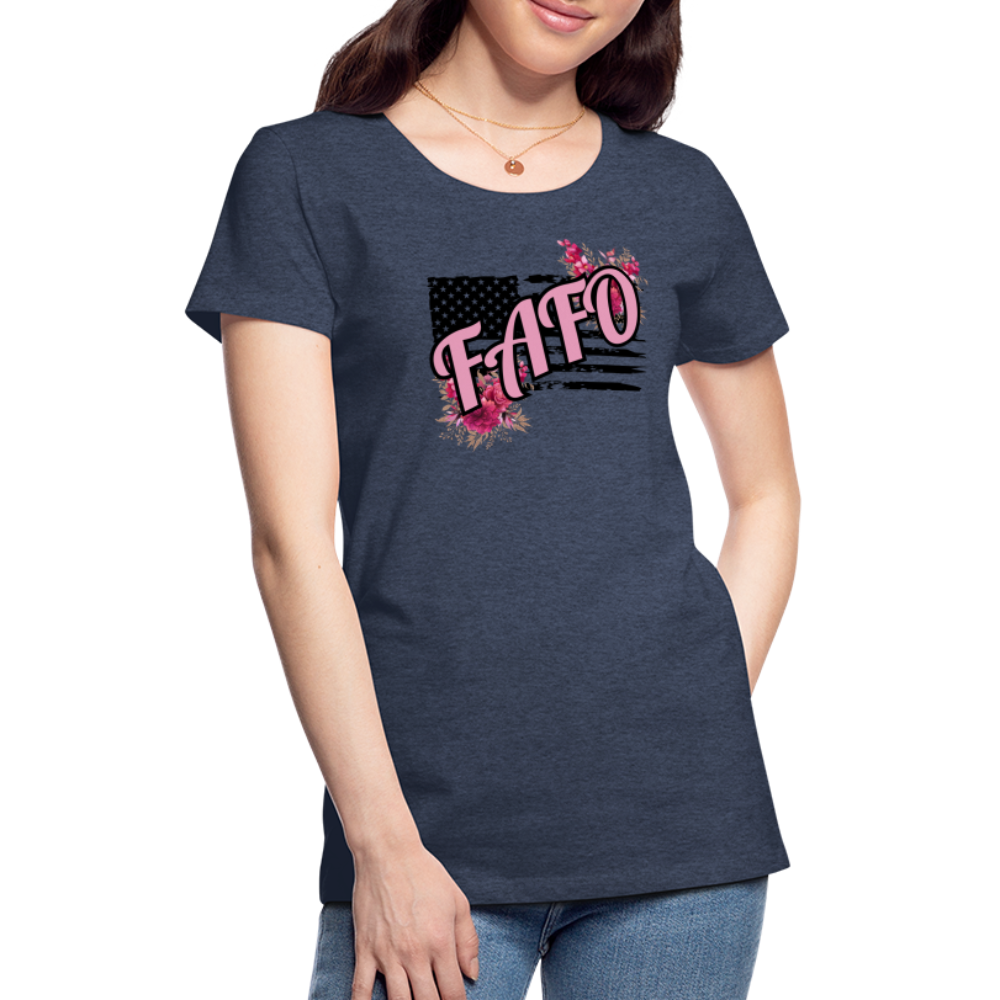 FAFO ROSES Women’s Premium T-Shirt - heather blue