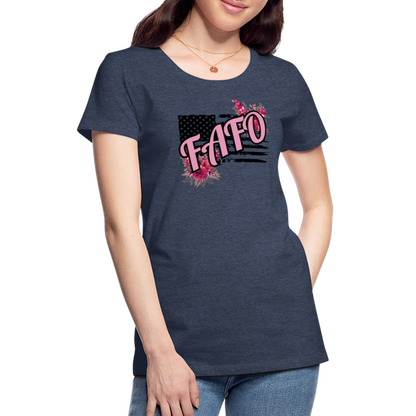 FAFO ROSES Women’s Premium T-Shirt - heather blue