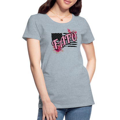 FAFO ROSES Women’s Premium T-Shirt - heather ice blue
