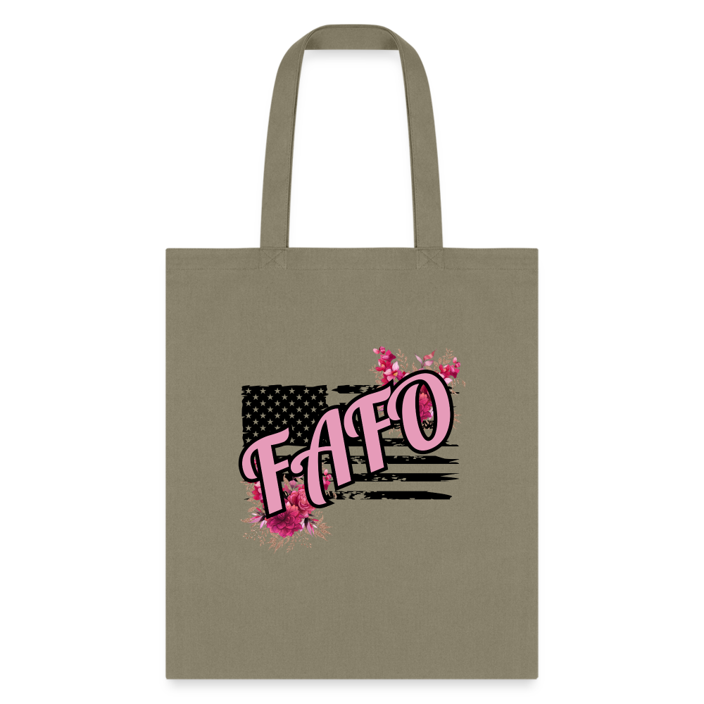 FAFO ROSES Tote Bag - khaki