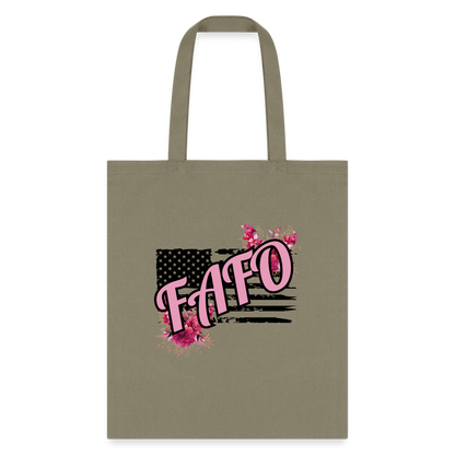 FAFO ROSES Tote Bag - khaki