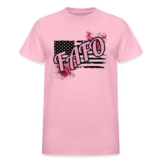 FAFO ROSES Gildan Ultra Cotton Adult T-Shirt - light pink