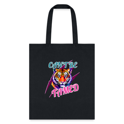 CAN'T BE TAMED Tote Bag - black