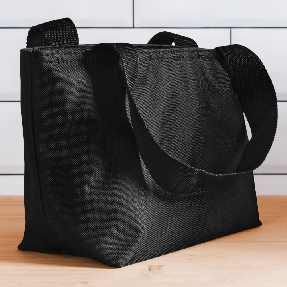 CAN'T BE TAMED Recycled Insulated Lunch Bag - black