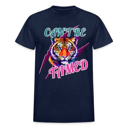 CAN'T BE TAMED Gildan Ultra Cotton Adult T-Shirt - navy