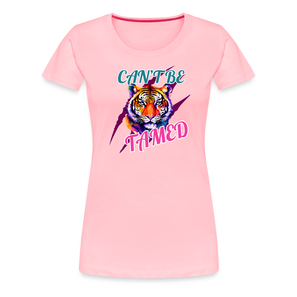 CAN'T BE TAMED Women’s Premium T-Shirt - pink