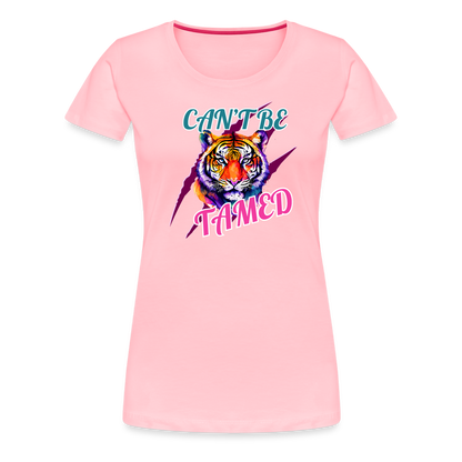 CAN'T BE TAMED Women’s Premium T-Shirt - pink