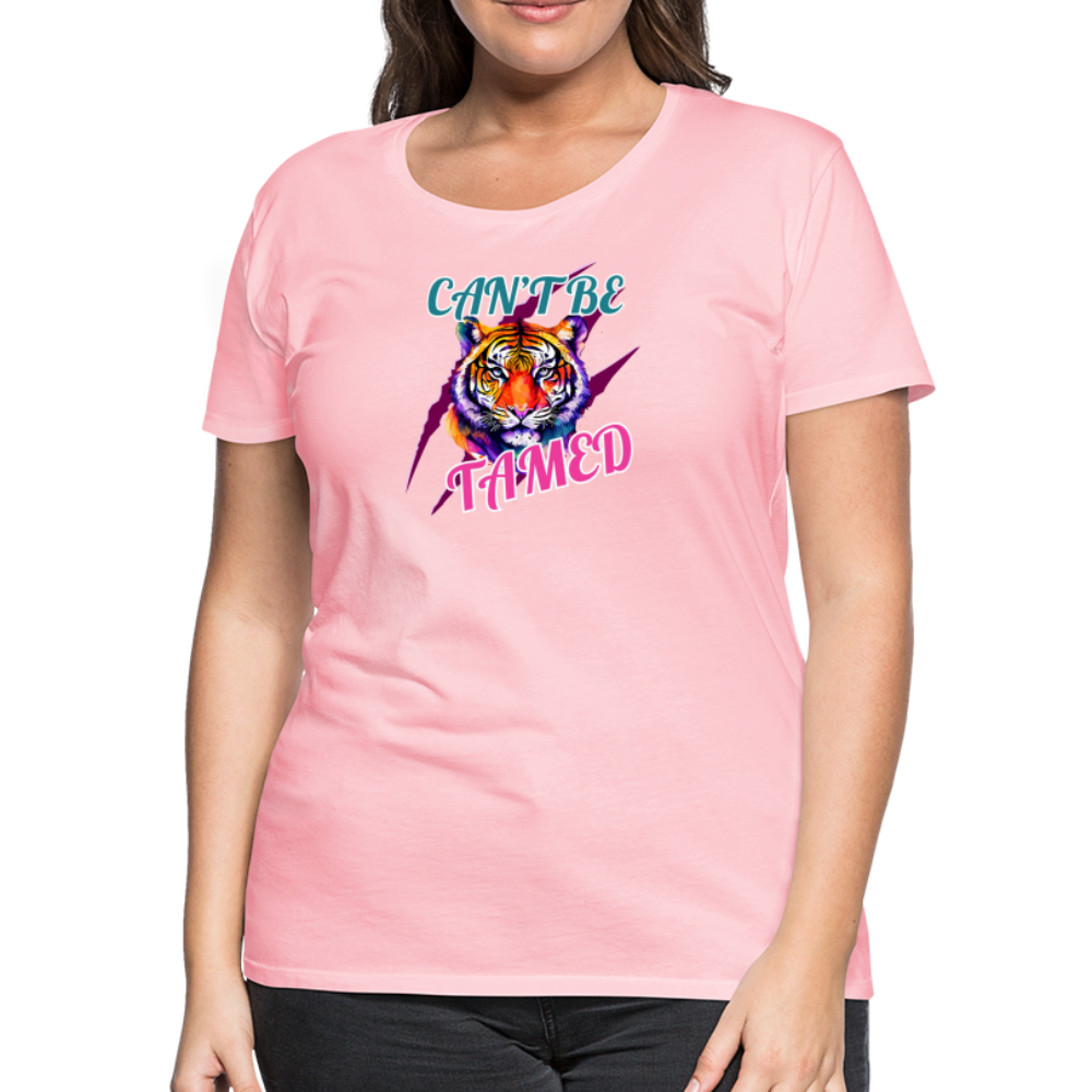 CAN'T BE TAMED Women’s Premium T-Shirt - pink