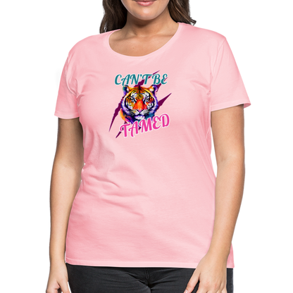 CAN'T BE TAMED Women’s Premium T-Shirt - pink