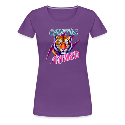 CAN'T BE TAMED Women’s Premium T-Shirt - purple