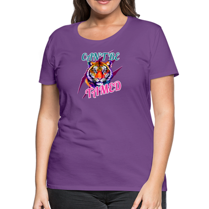 CAN'T BE TAMED Women’s Premium T-Shirt - purple