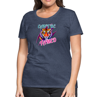 CAN'T BE TAMED Women’s Premium T-Shirt - heather blue
