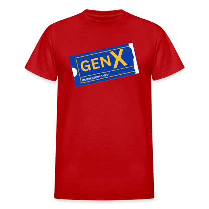 GEN X MEMBER Gildan Ultra Cotton Adult T-Shirt - red