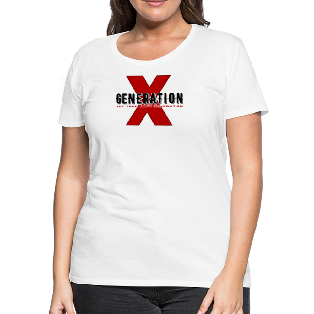 GEN X FAFO Women’s Premium T-Shirt - white