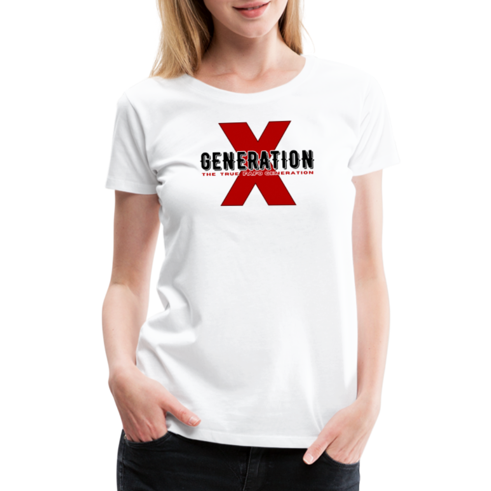 GEN X FAFO Women’s Premium T-Shirt - white