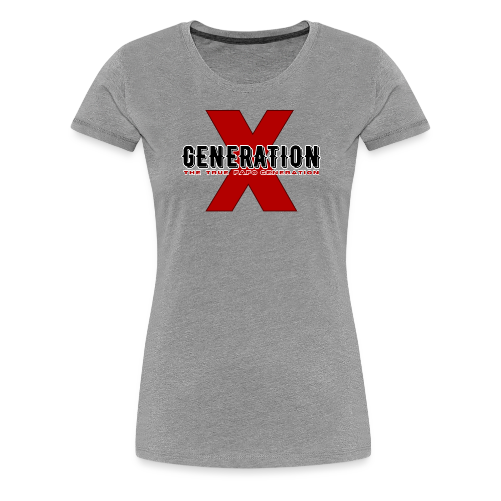 GEN X FAFO Women’s Premium T-Shirt - heather gray