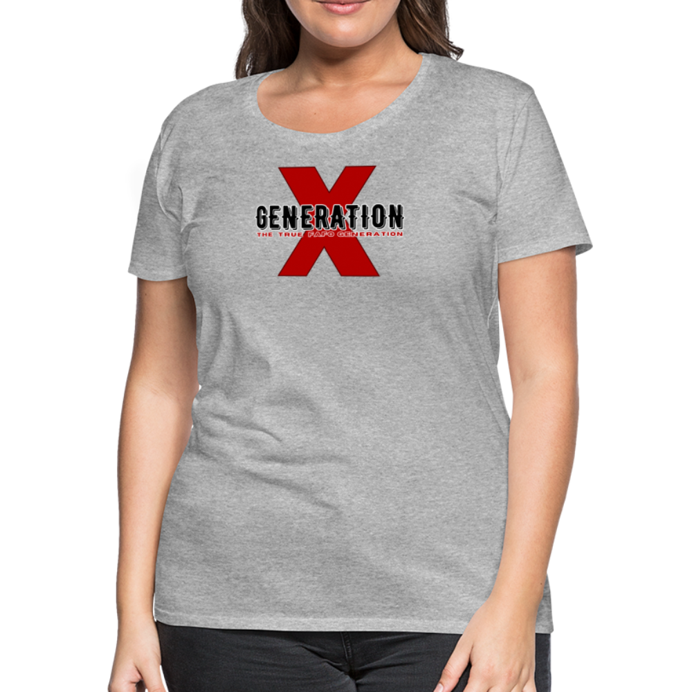 GEN X FAFO Women’s Premium T-Shirt - heather gray