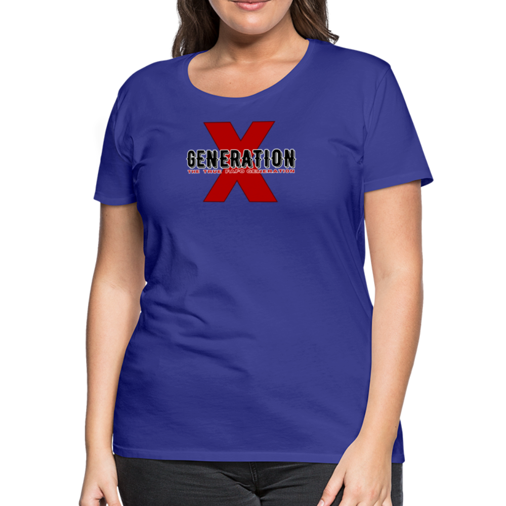 GEN X FAFO Women’s Premium T-Shirt - royal blue