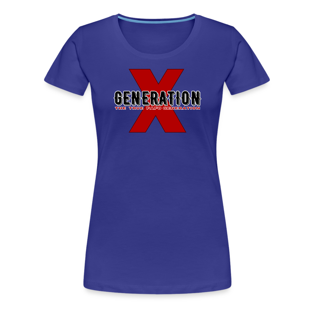 GEN X FAFO Women’s Premium T-Shirt - royal blue