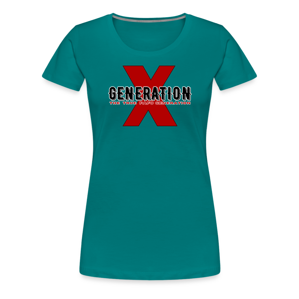 GEN X FAFO Women’s Premium T-Shirt - teal