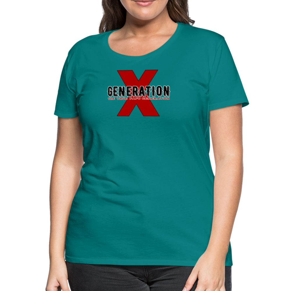 GEN X FAFO Women’s Premium T-Shirt - teal