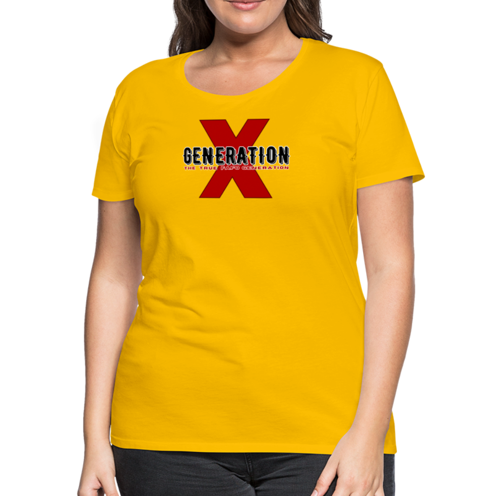 GEN X FAFO Women’s Premium T-Shirt - sun yellow