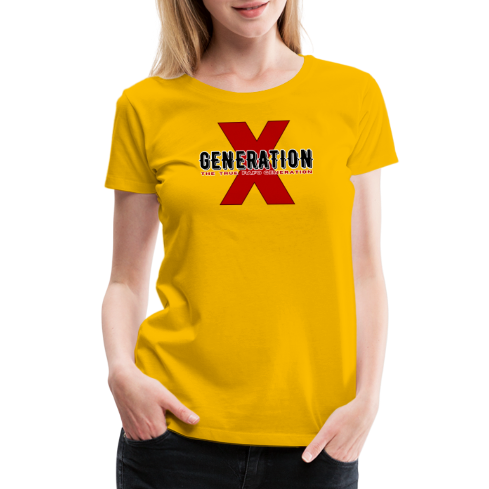 GEN X FAFO Women’s Premium T-Shirt - sun yellow
