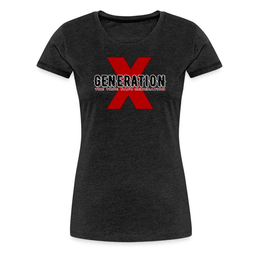 GEN X FAFO Women’s Premium T-Shirt - charcoal grey
