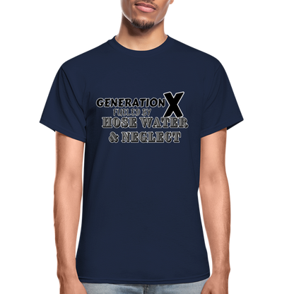 GEN X HOSE WATER AND NEGLECT Gildan Ultra Cotton Adult T-Shirt - navy