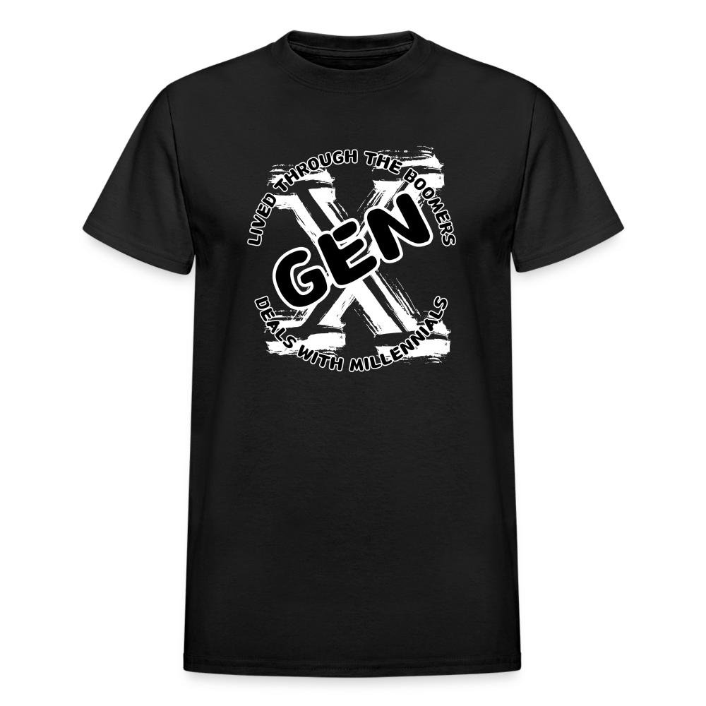 GEN X 2 Gildan Ultra Cotton Adult T-Shirt - black