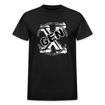 GEN X 2 Gildan Ultra Cotton Adult T-Shirt - black
